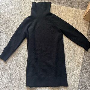 LOFT Black Turtleneck Sweater Dress – Size Large